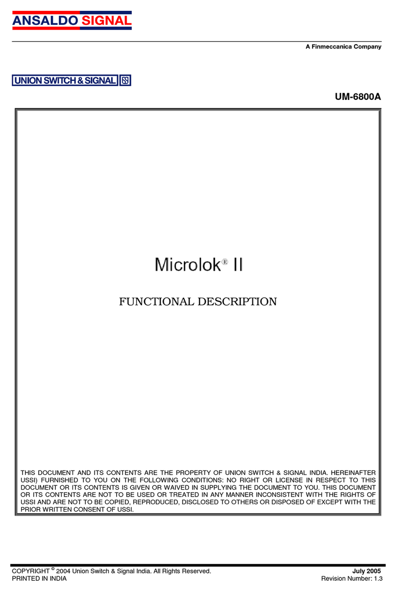 Union Switch & Signal Microlok II Functional description
