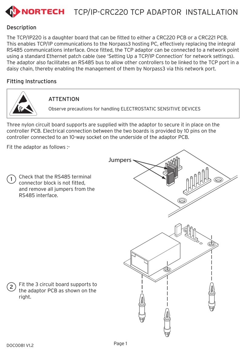 Nortech CRC220 installation guide