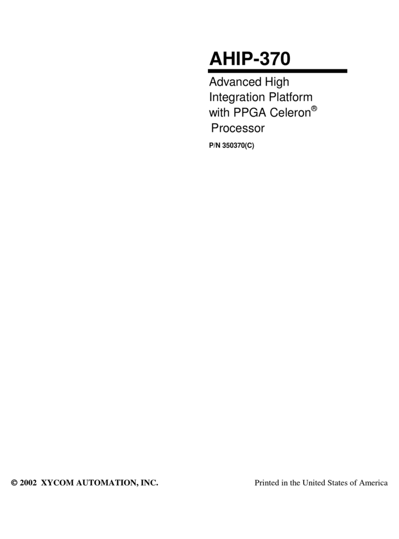 Xycom AHIP-370 User manual