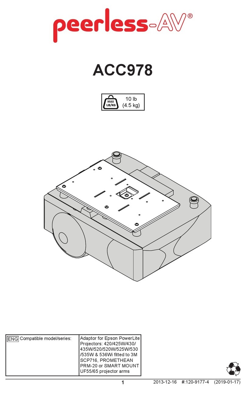 peerless-AV ACC978 quick start guide