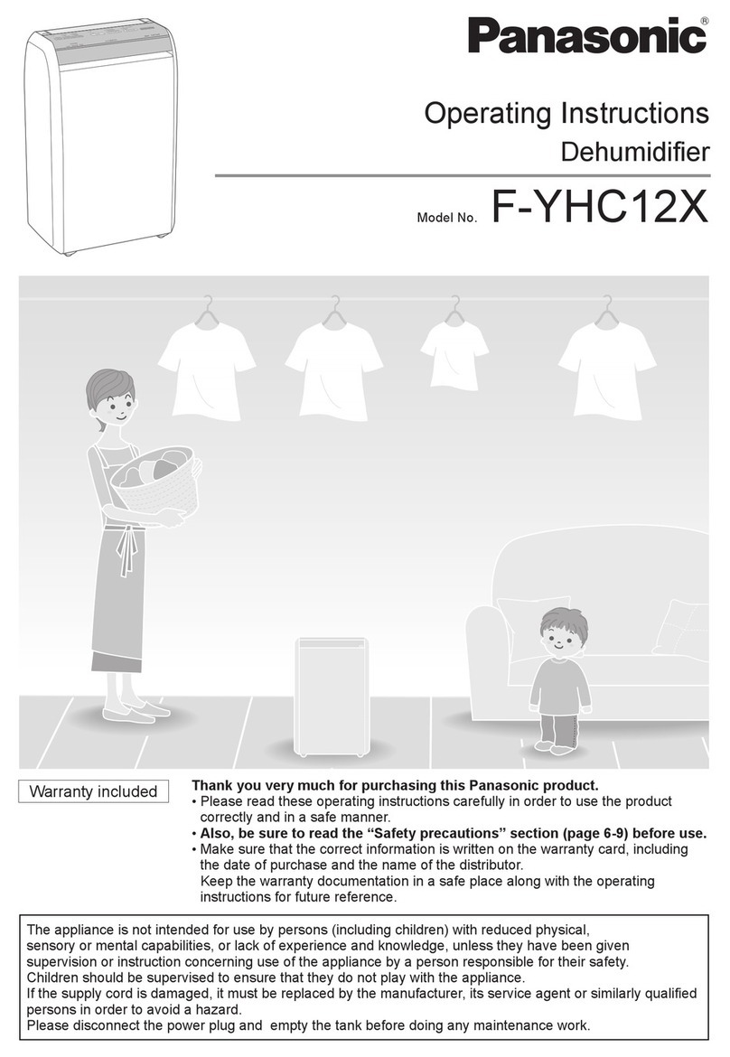 Panasonic F-YHC12X operating instructions