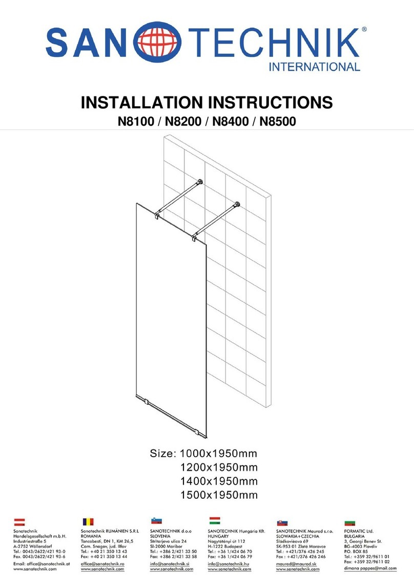 Sanotechnik N8100 installation instructions Sanotechnik N8100 installation instructions