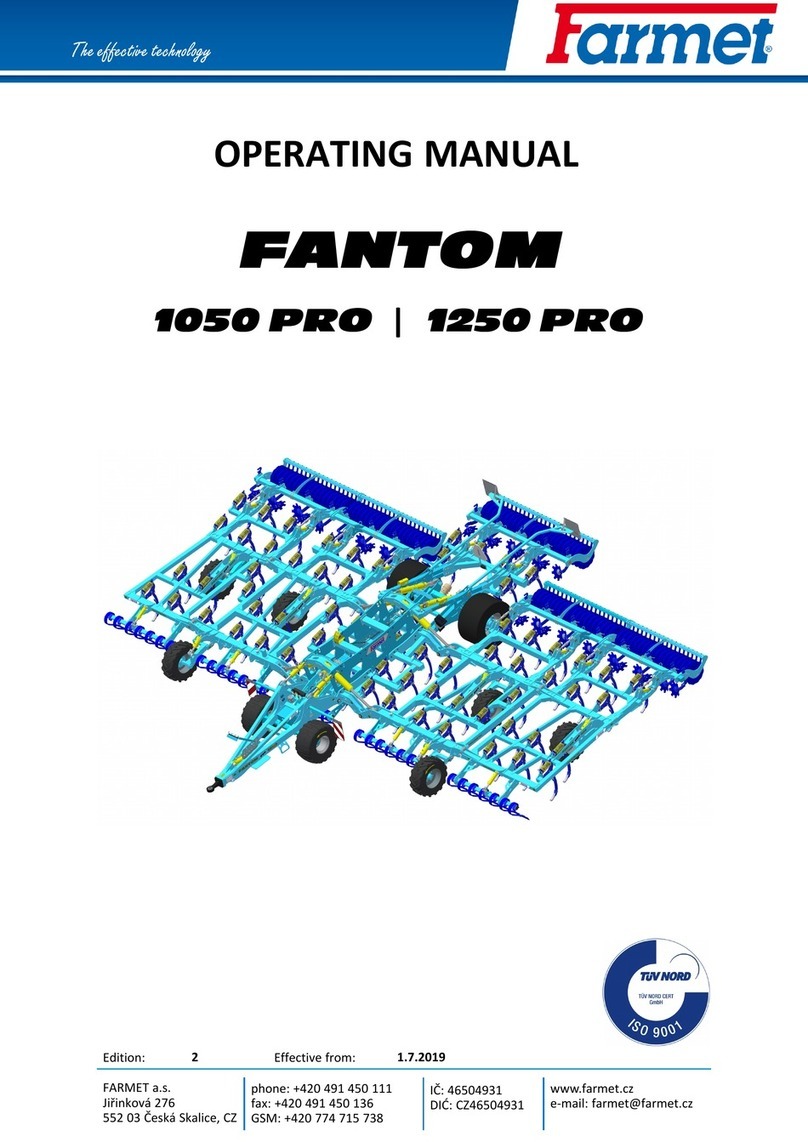 Farmet FANTOM 1050 PRO operating manual
