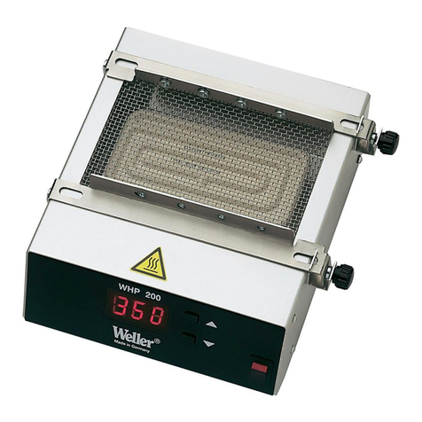 Weller whp 200 operating instructions