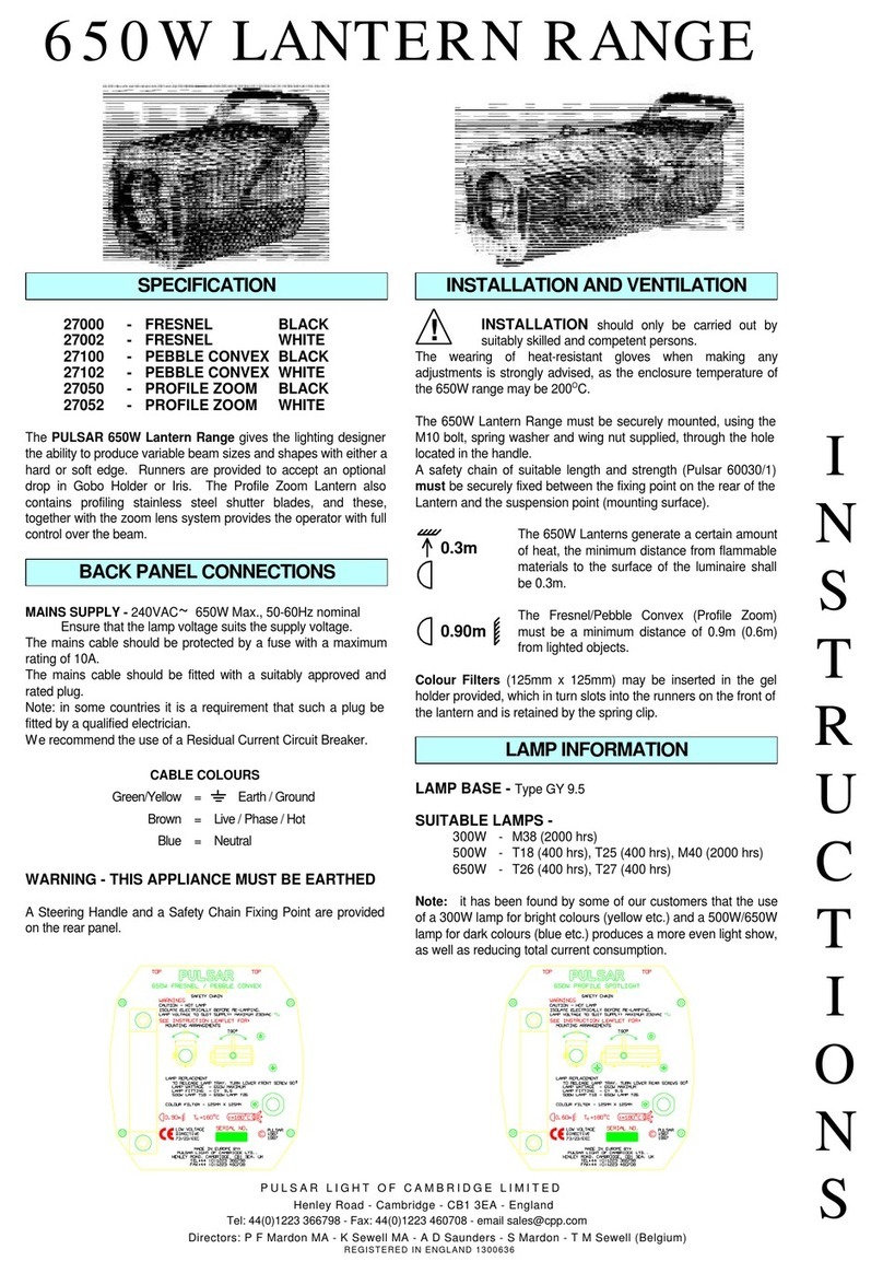 Pulsar 27000 User manual