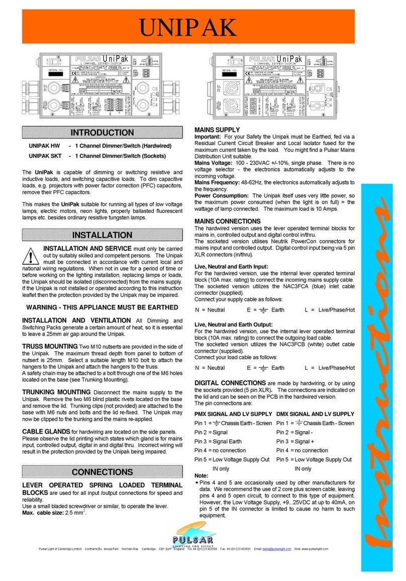 Pulsar UNIPAK HW manual