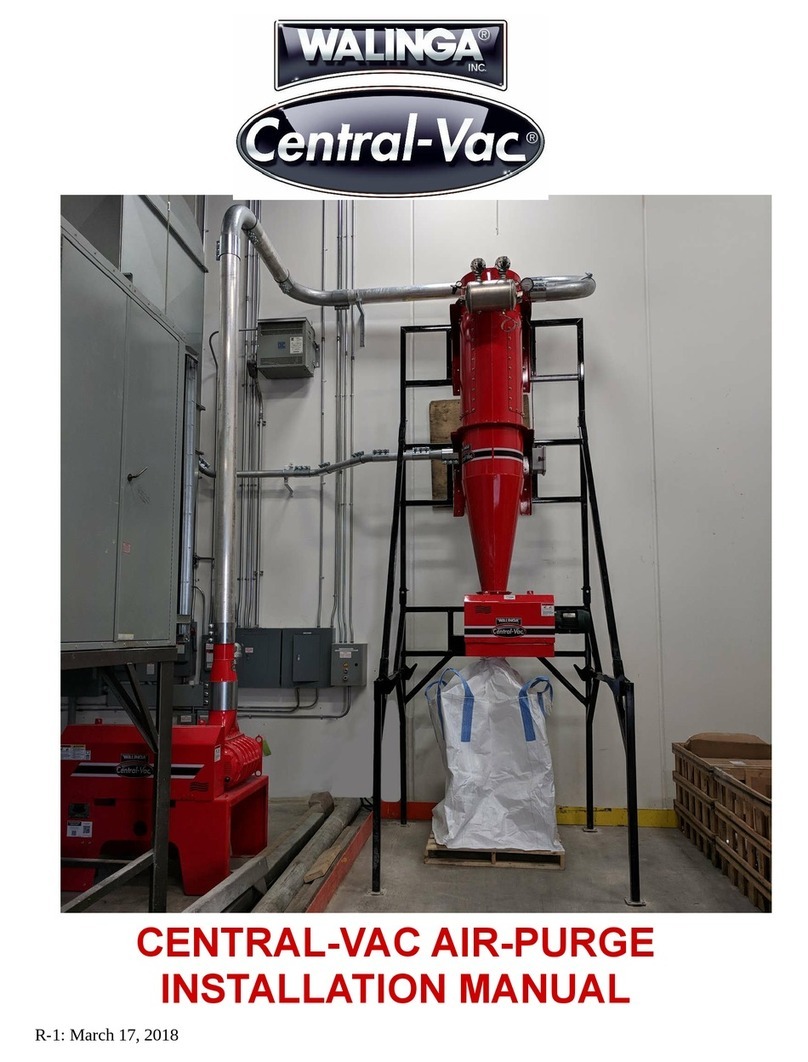 Walinga CENTRAL-VAC AIR-PURGE installation manual Walinga CENTRAL-VAC AIR-PURGE installation manual