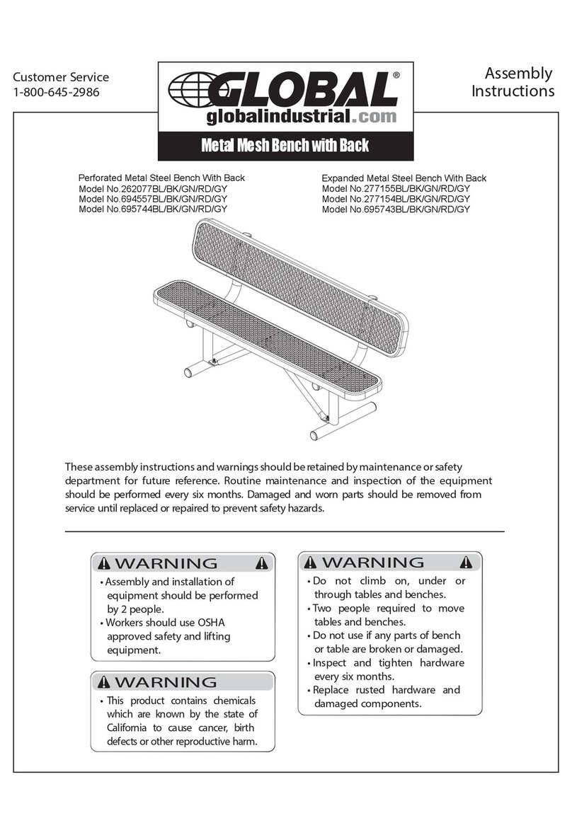 Global 262077BL Assembly instructions