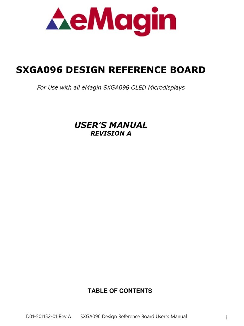 eMagin SXGA096 user manual