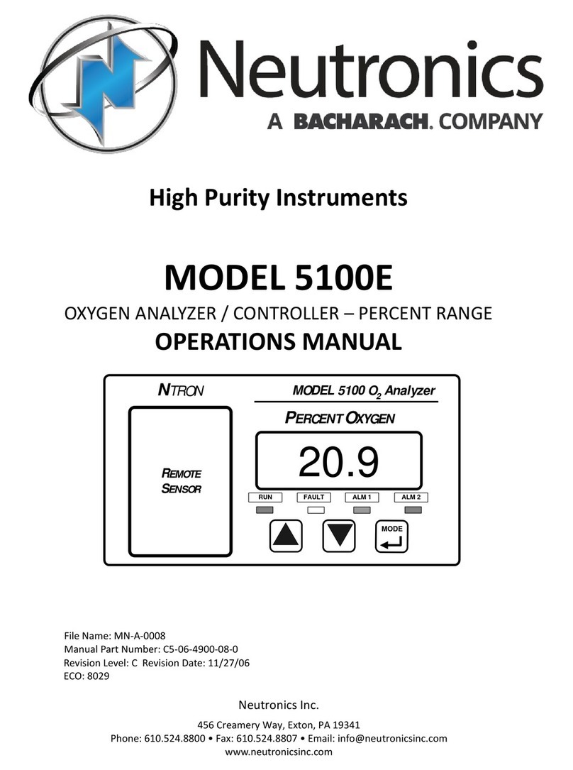 Bacharach Neutronics 5100E Operation manual