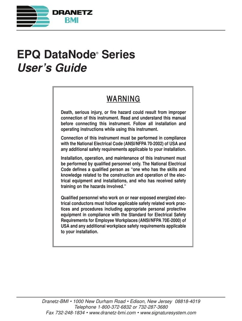 Dranetz-BMI EPQ DataNode Series user guide