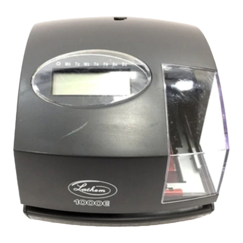 Lathem 1000E User manual