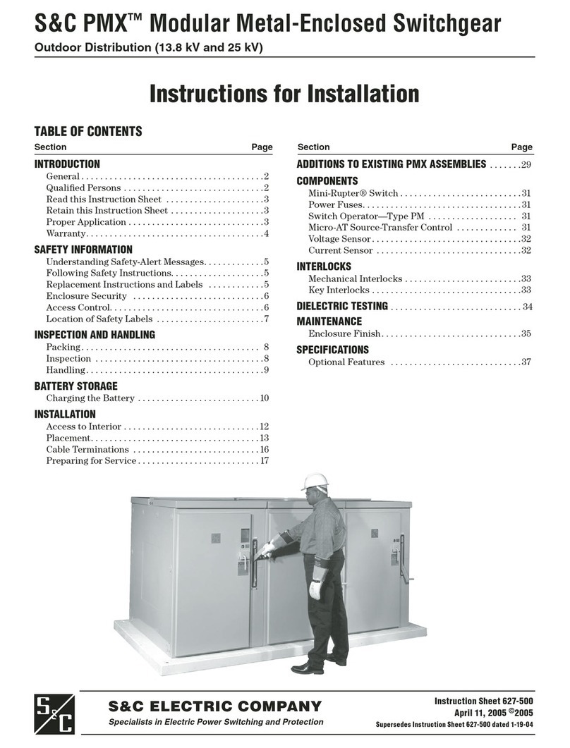 S&C PMX Instructions for installation