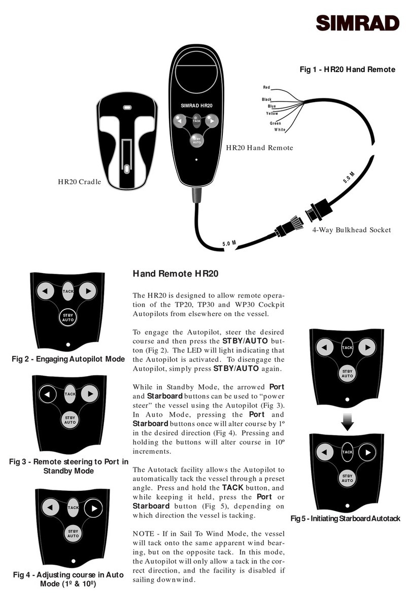 Simrad HR20 User manual