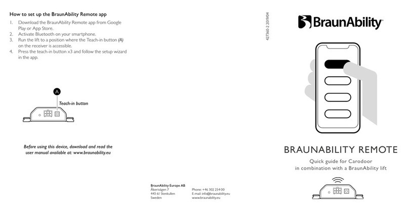 BraunAbility REMOTE quick guide