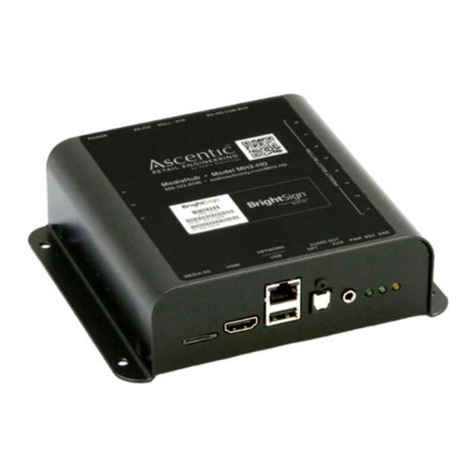 Audio Authority Ascentic MediaHub MH2 Series User manual Audio Authority Ascentic MediaHub MH2 Series User manual