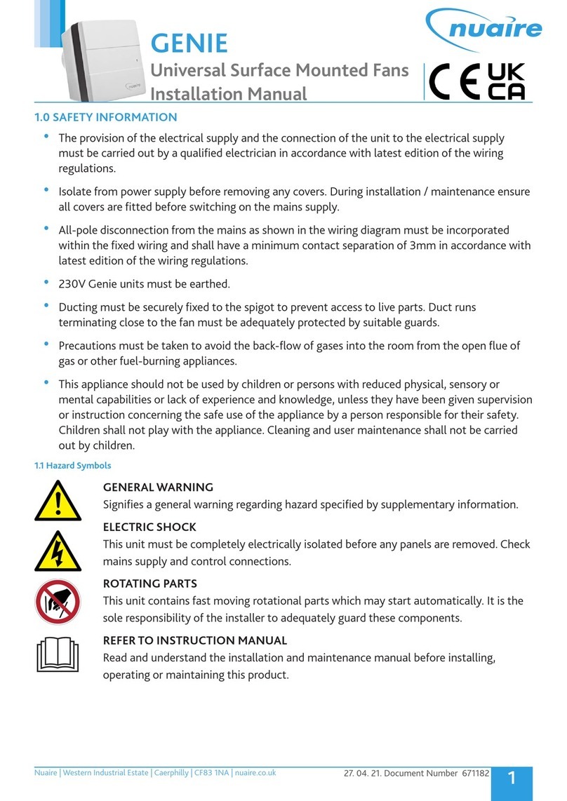 NuAire GENIE User manual