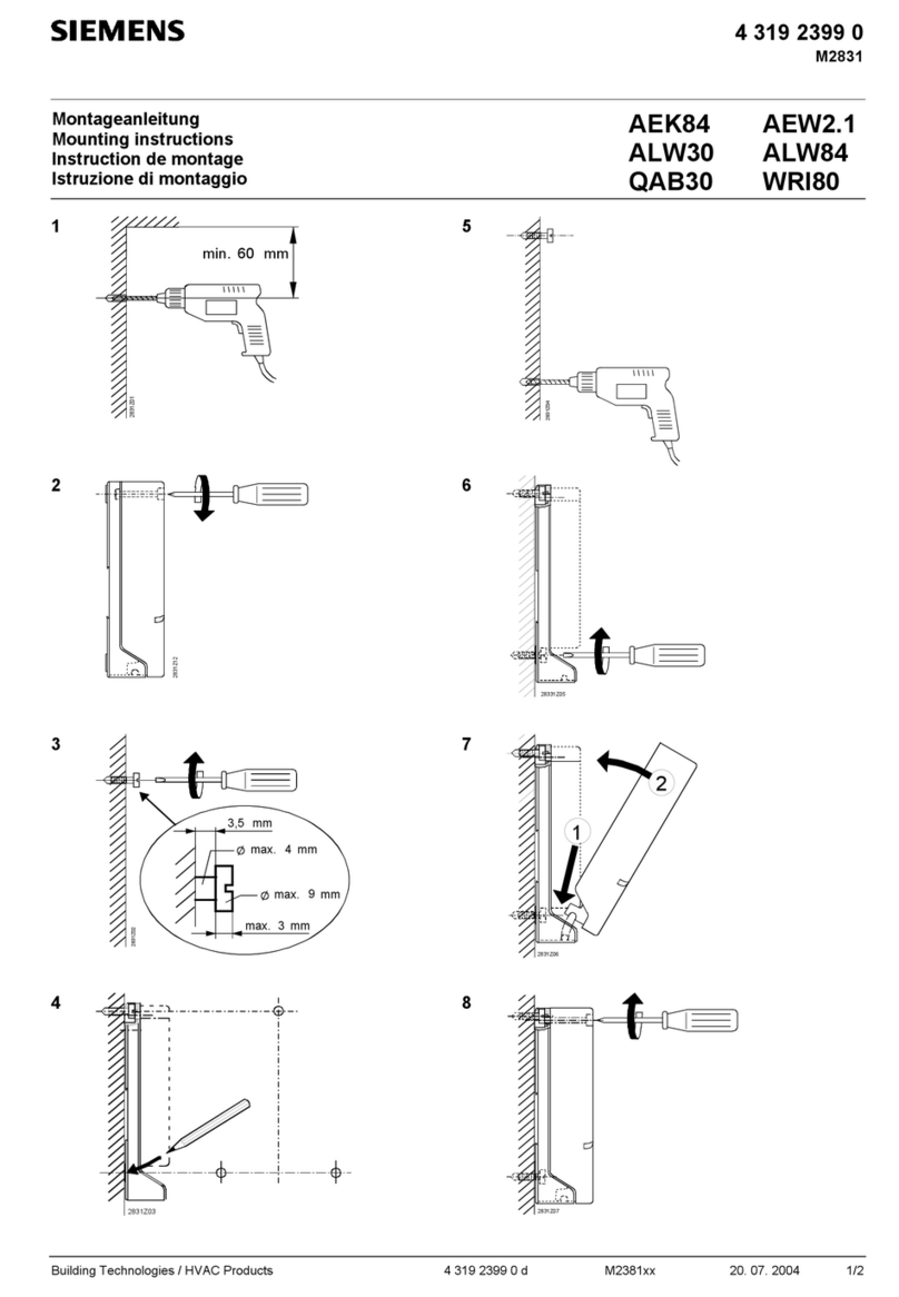 Siemens AEK84 User manual