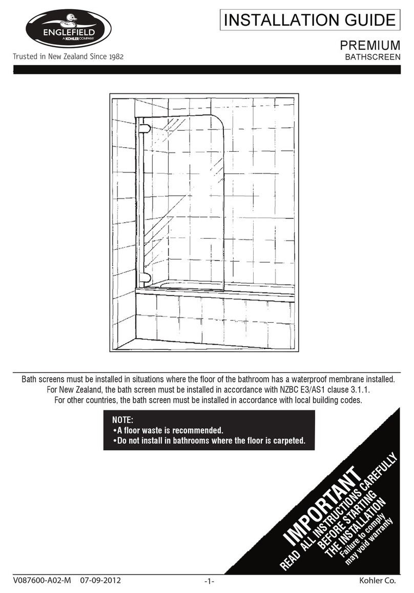 Englefield PREMIUM BATHSCREEN installation guide