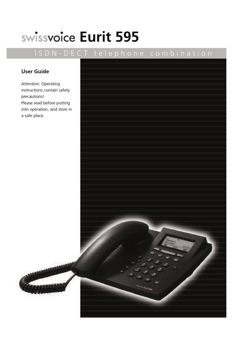 Swissvoice Eurit 595 User manual