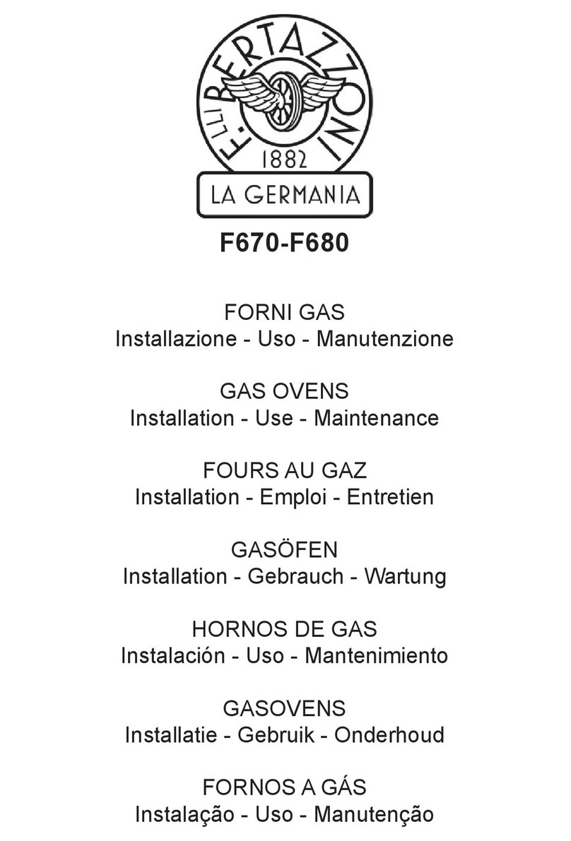 Bertazzoni LA GERMANIA F670 Specification sheet