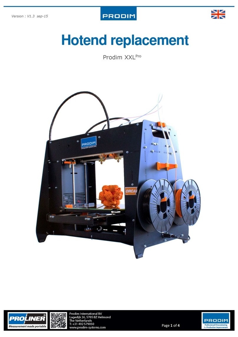 PRODIM XXLPro quick start guide