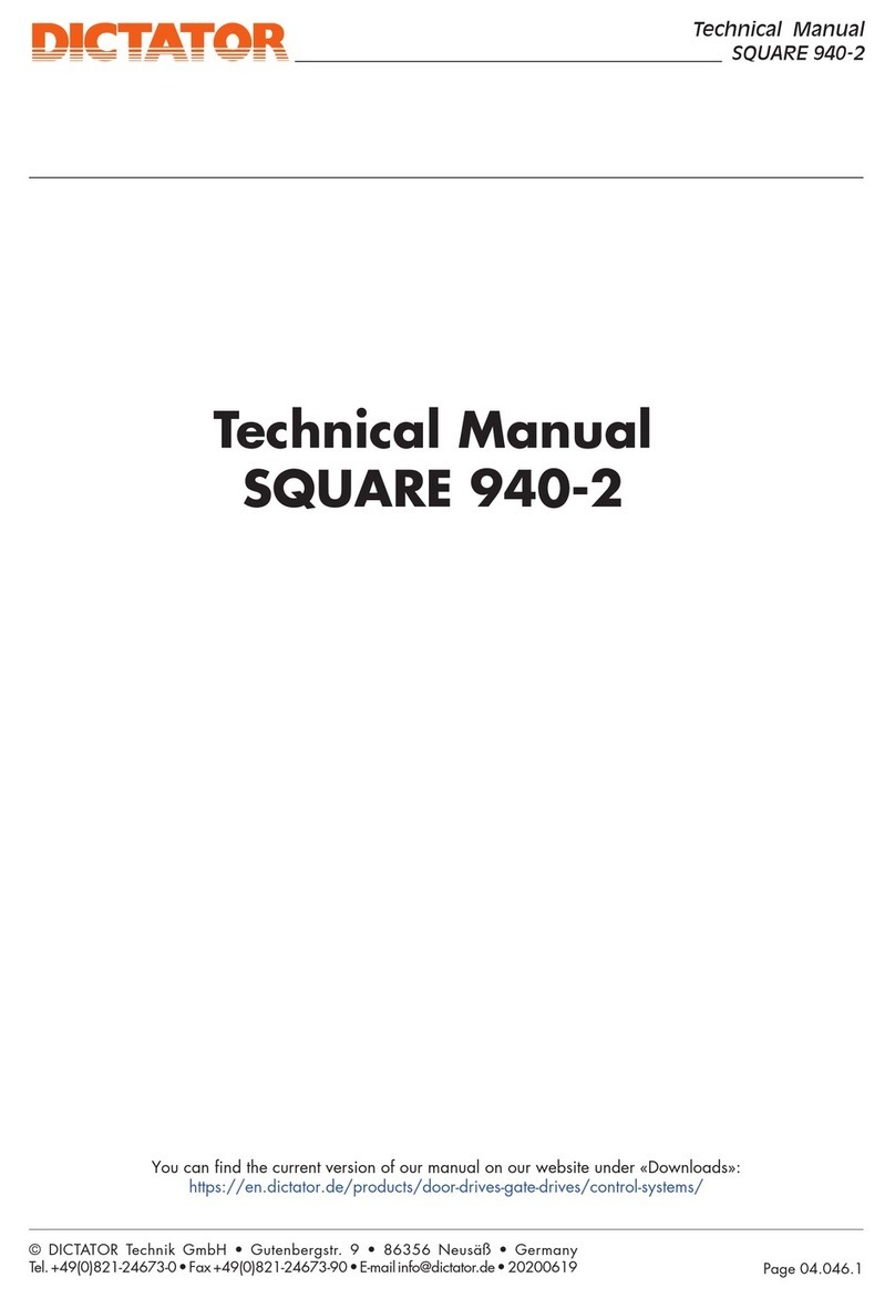 Dictator SQUARE 940-2 Technical manual