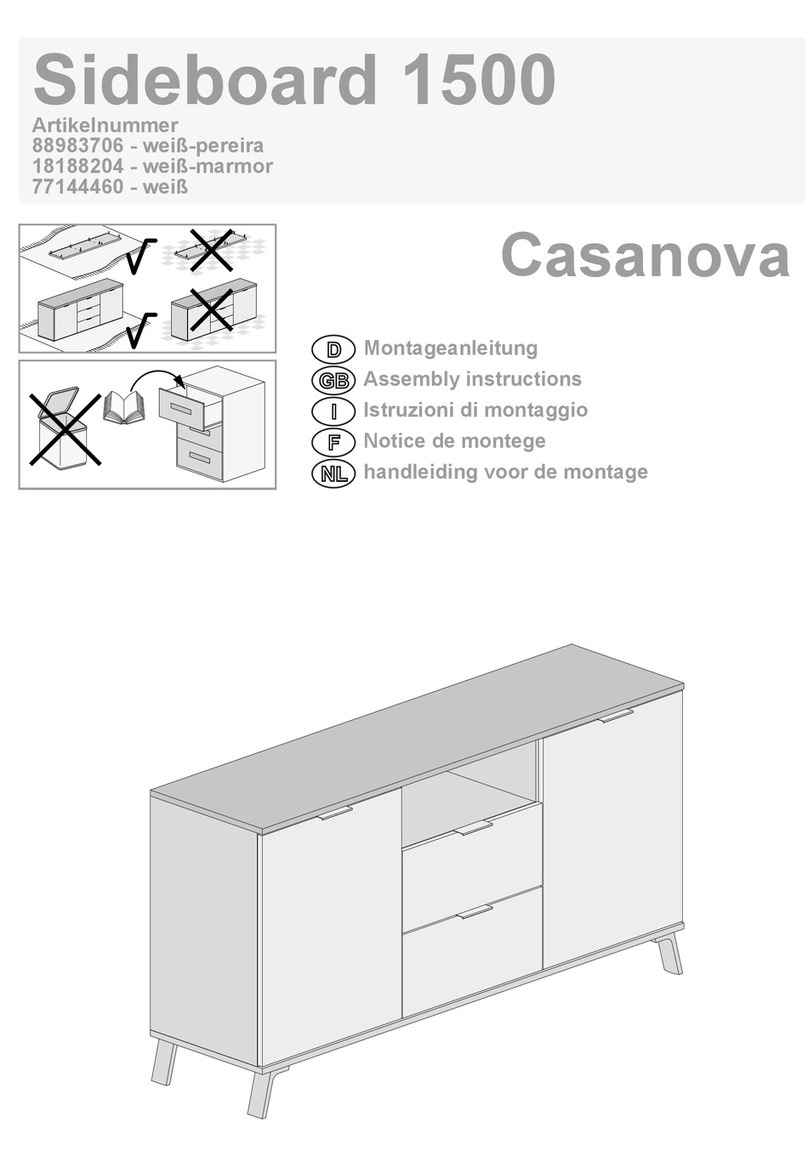 KITALY Casanova Sideboard 1500 Assembly instructions