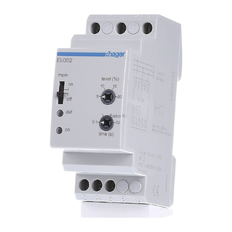 hager EU 302 User instructions