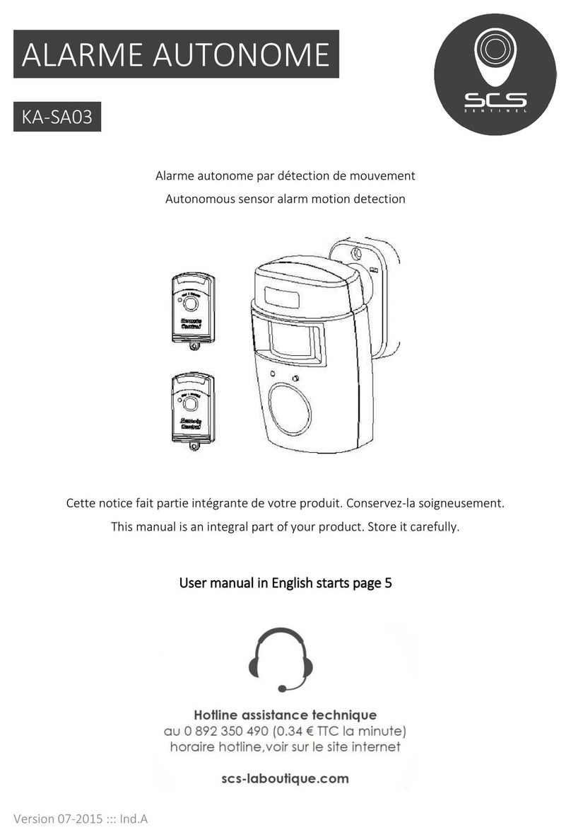 SCS Sentinel KA-SA03 user manual