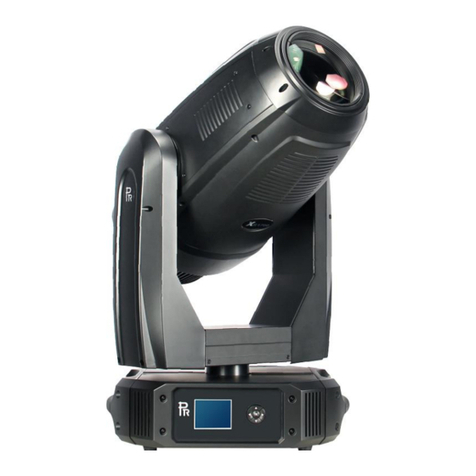 PR Lighting XR 1400 Spot User manual
