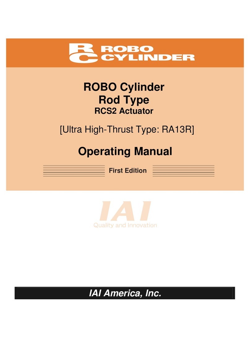 IAI ROBO Cylinder RCS2 User manual