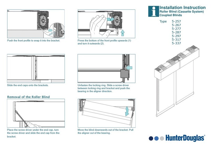 HunterDouglas 5-257 Installation instruction