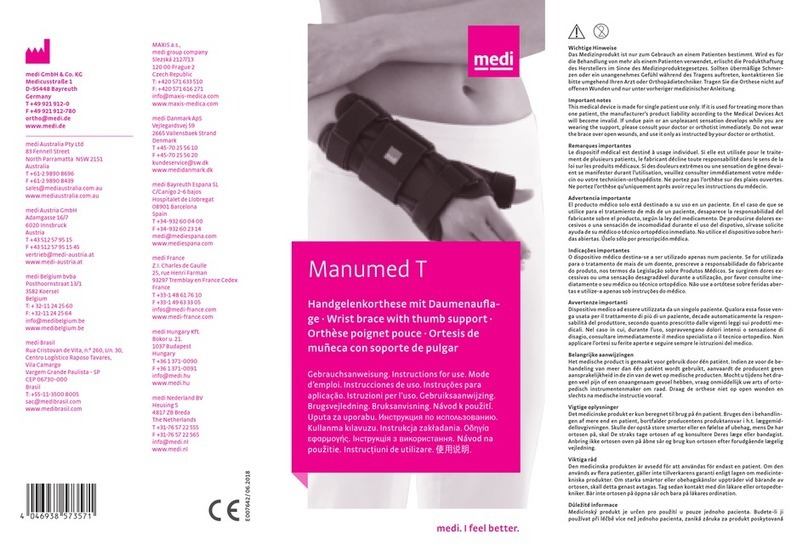 medi Manumed T User manual