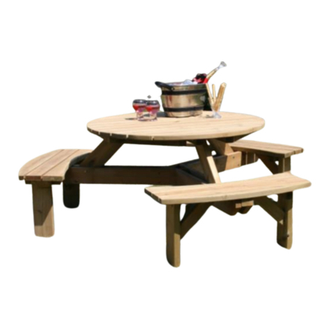 Timbertrove Six Seater Round Table Assembly instructions