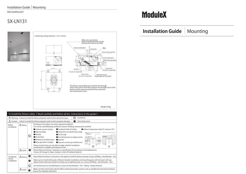 Modulex SX-LN131 Mounting installation guide
