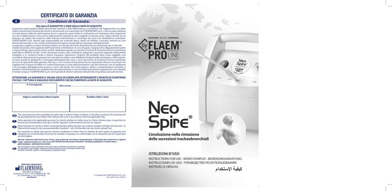 FLAEM NUOVA Pro Line Neo Spire P0713EM Instructions for use