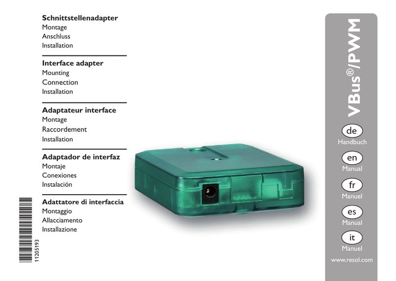 Resol VBus/PWM User manual