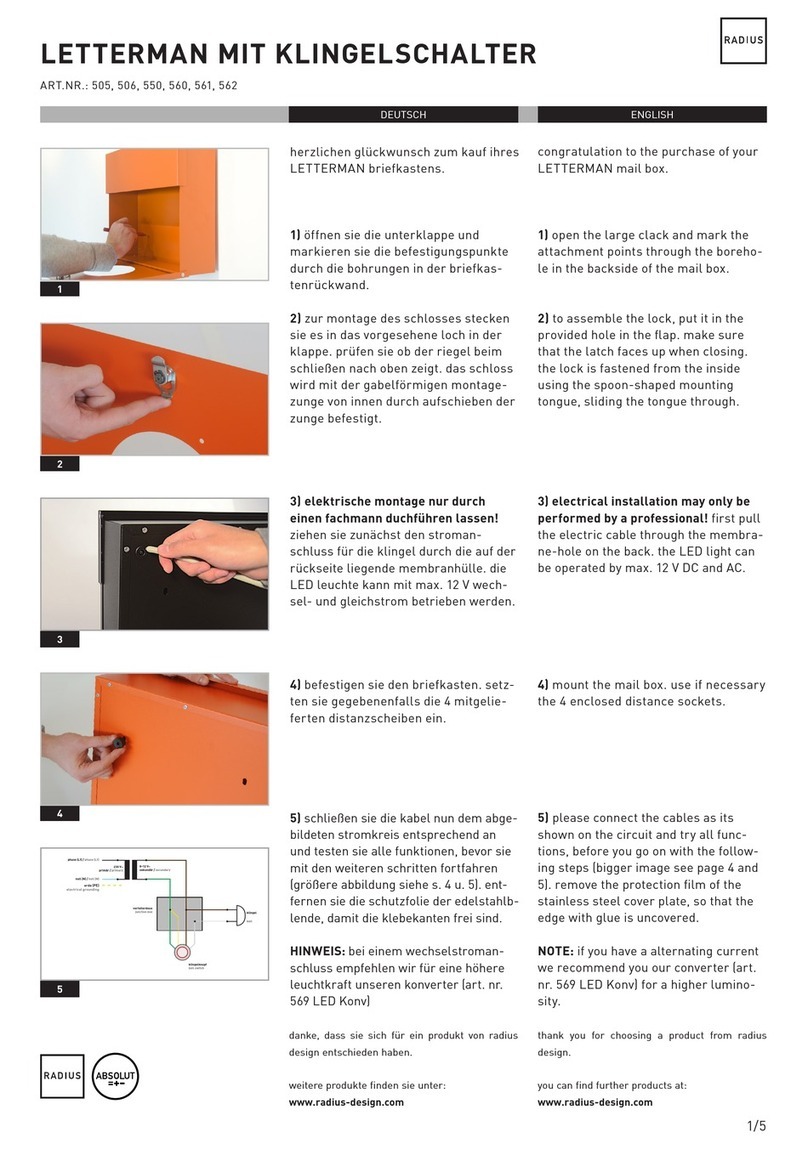 Radius Letterman IV User manual