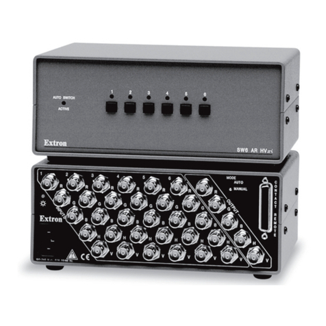 Extron electronics SW 4 AR MX HV User manual Extron electronics SW 4 AR MX HV User manual