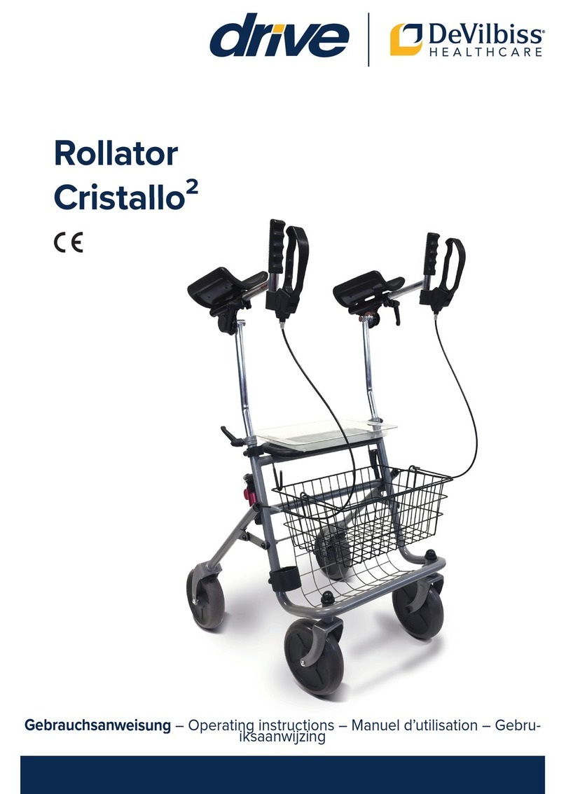 DeVilbiss Healthcare Drive Rollator Cristallo2 User manual
