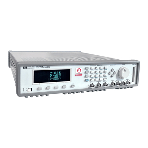 Agilent Technologies 81110A quick start guide