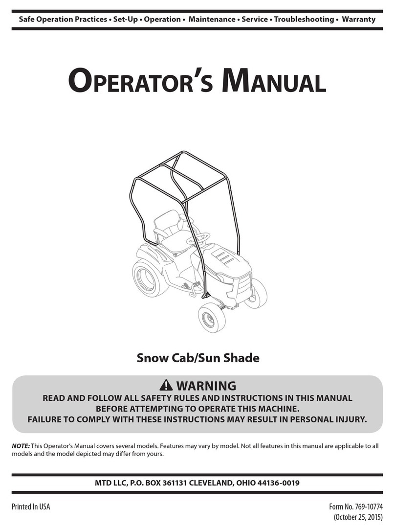 MTD 19A30022100 Operator's manual