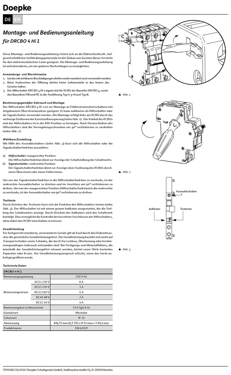 Doepke DRCBO 4 Hi 1 User manual