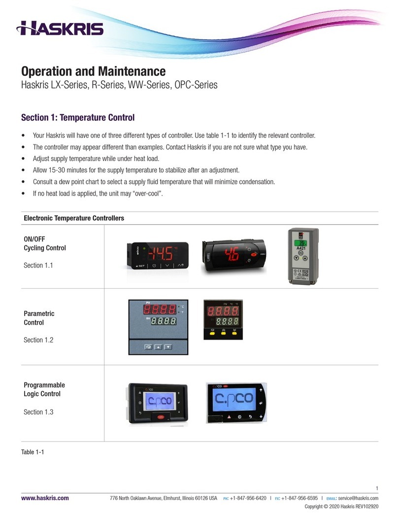 Haskris LX Series Operation and maintenance