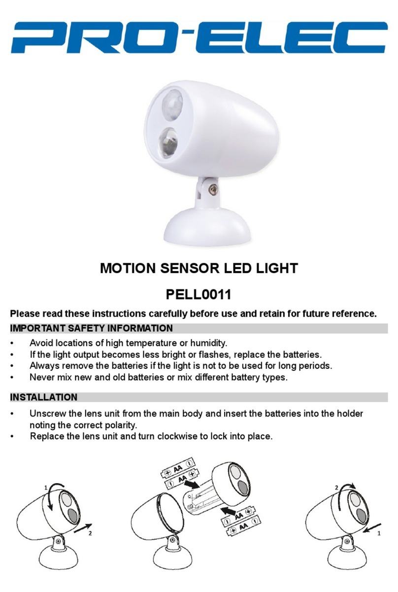 Pro-Elec PELL0011 instructions