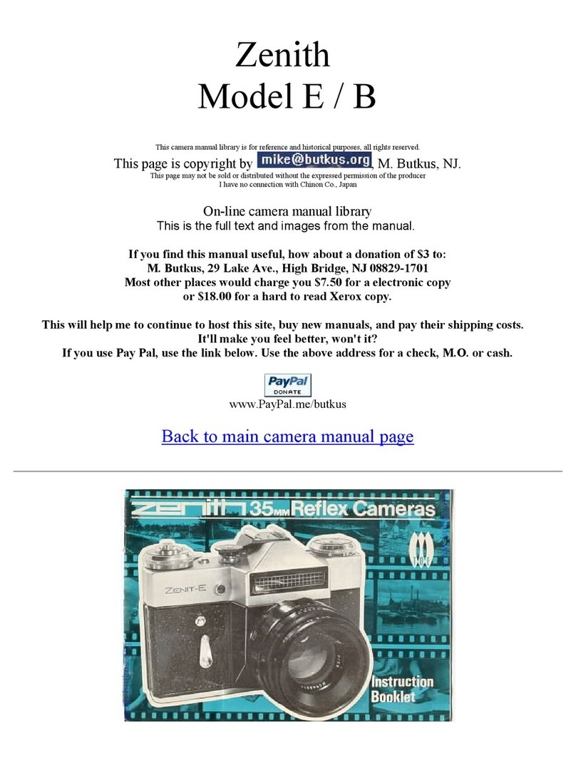 Zenith E Instruction booklet