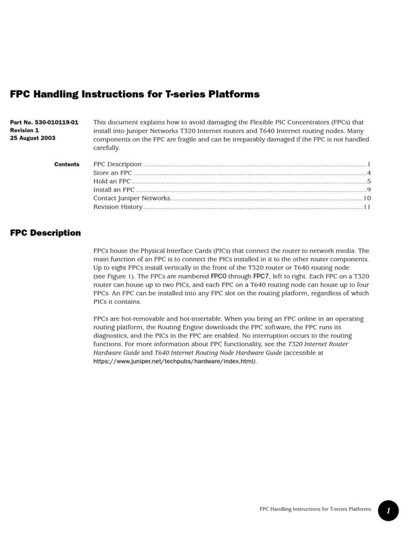 Juniper T Series User manual