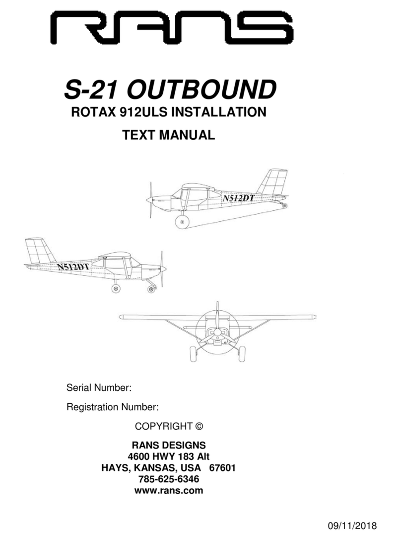 Rans S-21 OUTBOUND TEXT MANUAL