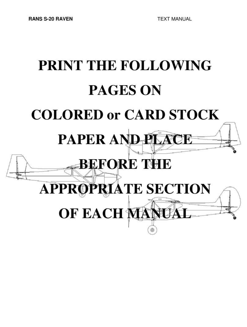 Rans S-20 RAVEN TEXT MANUAL
